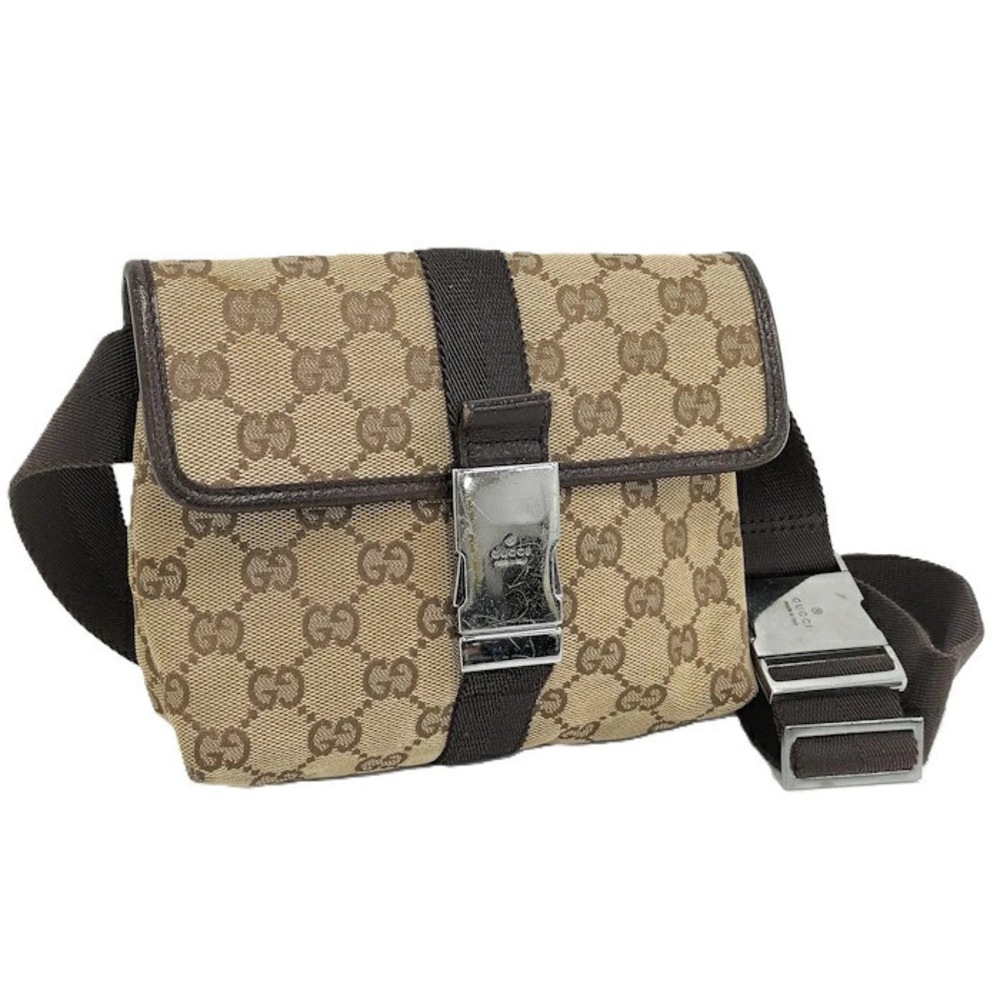 Gucci Shoulder Bag GG Canvas Brown